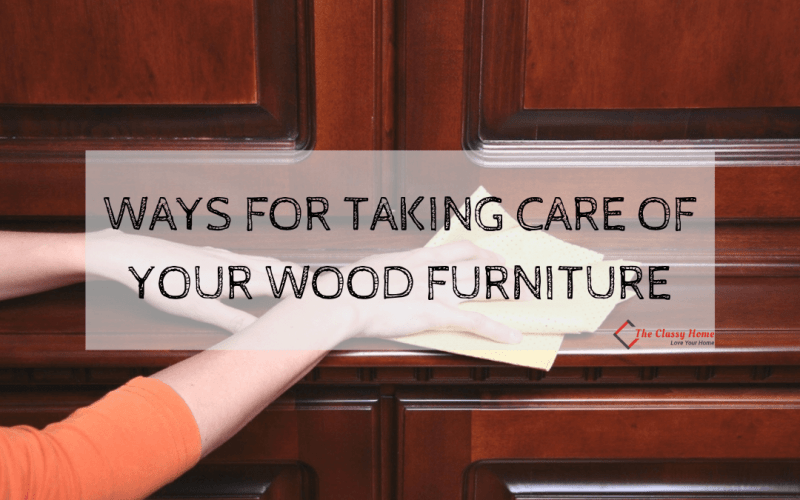 banner for wood furniture take care