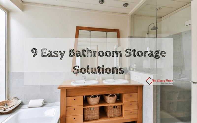 bathroom storage ideas banner