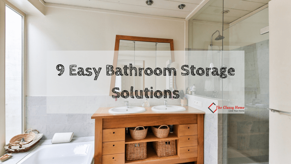 easy storage solution in the bathroom