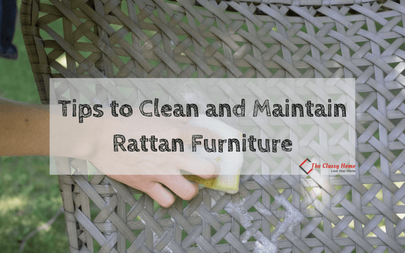 tips to clean and maintain rattan furniture