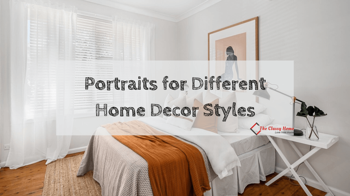 portraits for different home decor styles